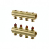 Коллектор латунь распределительный 1x3/4-4 Ру10 Danfoss 088U0544 Коллектор латунь распределительный 1x3/4-4 Ру10 Danfoss 088U0544