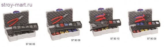 Набор контактных гильз с инструментом для опрессовки 97 90 24 - KN-979024 Набор контактных гильз с инструментом для опрессовки 97 90 24 - KN-979024