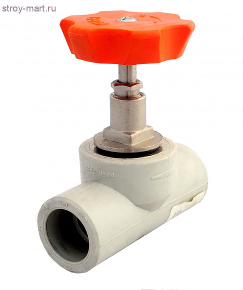 Клапан PP-R запорн серый Дн 32 Firat - 4606034033715 Клапан PP-R запорн серый Дн 32 Firat - 4606034033715