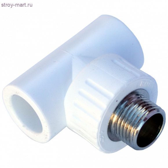 Тройник PP-R комбинированн белый Дн 25x1/2 НР РосТурПласт 10755 - 4640014211069 Тройник PP-R комбинированн белый Дн 25x1/2 НР РосТурПласт 10755 - 4640014211069