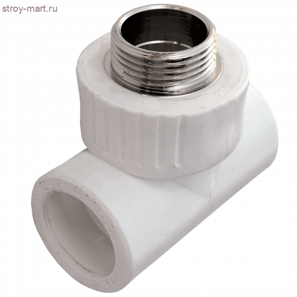 Тройник PP-R комбинированн белый Дн 25x1/2 НР РосТурПласт 10755 - 4640014211069 Тройник PP-R комбинированн белый Дн 25x1/2 НР РосТурПласт 10755 - 4640014211069