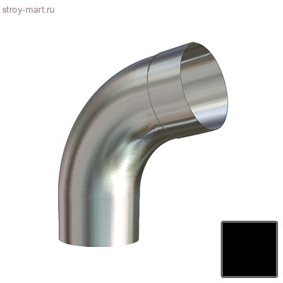 Lindab, Колено соединения трубы, 90 мм, (015) RAL 9011 чёрный - С-000087512