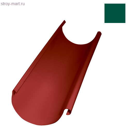 Grand Line желоб полукруглый 125 мм 3 м RR 11 зелёный - С-000121208 Grand Line желоб полукруглый 125 мм 3 м RR 11 зелёный - С-000121208