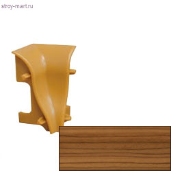 Угол внутренний для плинтуса Т-107 вишня деревенская Ecoline (2 шт./уп.; 25 уп. / кор.) - С-000057954