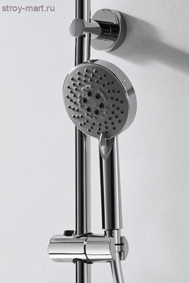Душевая колонна с термостатическим смесителем для ванны и верхним душем - F639114C-A