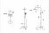 Душевая колонна с термостатическим смесителем для ванны и верхним душем - F639114C-A