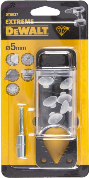 Сверло д\плитки,ф5мм,система подачи воды,алмазное - DT 6037 Сверло д\плитки,ф5мм,система подачи воды,алмазное - DT 6037