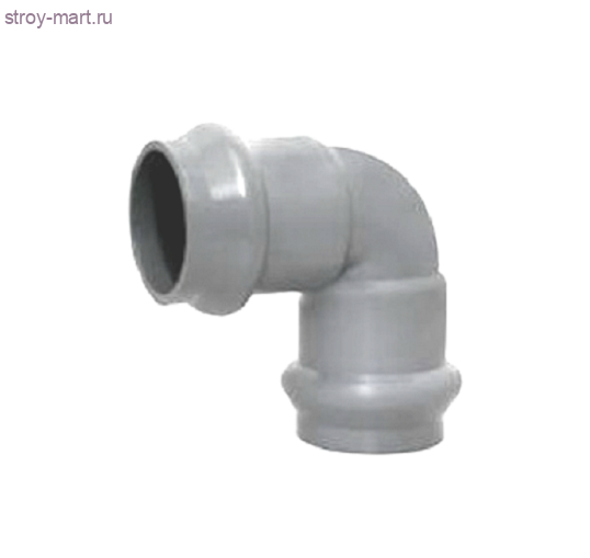 Отвод НПВХ серый напор 2-х растр Дн 160х45 в комплекте - 027-8405 Отвод НПВХ серый напор 2-х растр Дн 160х45 в комплекте - 027-8405