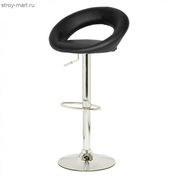 Барный стул из экокожи черный Mira 5001 Барный стул из экокожи черный Mira 5001
