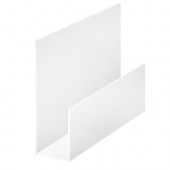 AS G-планка 2000 мм ПЭ-RR 20 белый - С-000098480