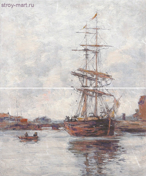 Normandie blue 02 Панно 50х60 (панно из 2-х шт) Normandie blue 02 Панно 50х60 (панно из 2-х шт)