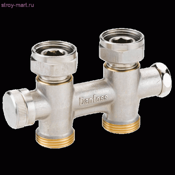 Узел подключения радиатора RLV-KD для двухтруб систем Ду15-20 прям Danfoss 003L0240