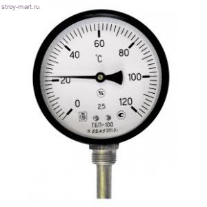 Термометр биметаллический Дк100 L=50 120C ТБП-Т ЗАВОД ТЕПЛОТЕХНИЧЕСКИХ ПРИБОРОВ - 011-0383 Термометр биметаллический Дк100 L=50 120C ТБП-Т ЗАВОД ТЕПЛОТЕХНИЧЕСКИХ ПРИБОРОВ - 011-0383