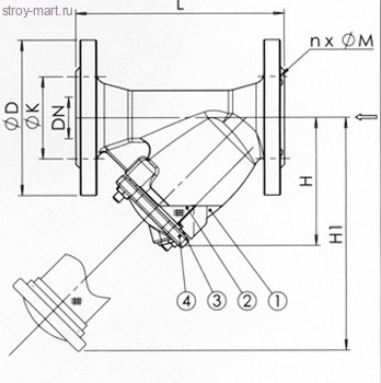 Фильтр сетчатый чугун F3240 Ду 200 Ру16 фл Tecofi - 036-0218 Фильтр сетчатый чугун F3240 Ду 200 Ру16 фл Tecofi - 036-0218