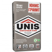 «Юнис Гранит» (Клей для крепления крупноформатной плит и керамогранита), 25 кг (48 шт/под) - С-000014288 «Юнис Гранит» (Клей для крепления крупноформатной плит и керамогранита), 25 кг (48 шт/под) - С-000014288