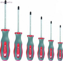 Набор отверток,сталь Svcm, двухкомпонентные рукоятки, (6 шт) / С13101 - С-000095667 Набор отверток,сталь Svcm, двухкомпонентные рукоятки, (6 шт) / С13101 - С-000095667