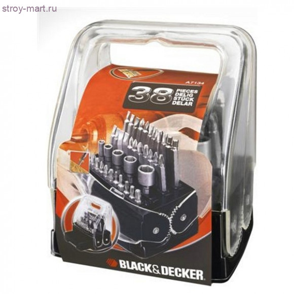 Набор 38шт,отв\нак насадки,пластик коробка - A 7202