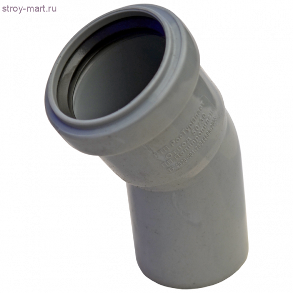 Отвод PP-H серый Дн 110х30° б/нап в комплекте - 4606034171226 Отвод PP-H серый Дн 110х30° б/нап в комплекте - 4606034171226