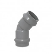 Отвод НПВХ серый напор 2-х растр Дн 160х90 в комплекте - 027-8406