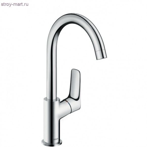 Смеситель для раковины 210, однорычажный, поворотный излив 120°, со сливным гарнитуром Logis 71130000