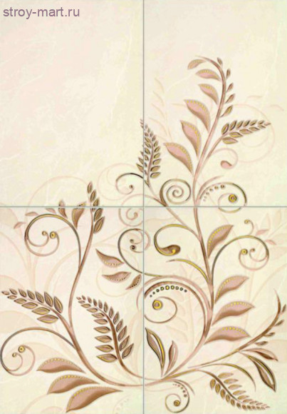 Emelie Панно (комплект из 4 элементов) 50,0х72,0 Emelie Панно (комплект из 4 элементов) 50,0х72,0