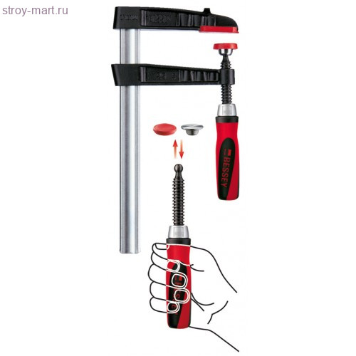 Струбцина из ковкого чугуна TG с системой Best-Comfort BESSEY TG60S14-2K Струбцина из ковкого чугуна TG с системой Best-Comfort BESSEY TG60S14-2K