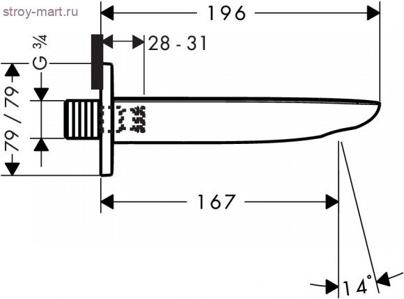 Излив на ванну, ?’ PuraVida 15412000 Излив на ванну, ?’ PuraVida 15412000