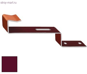 Зажим для коньковой черепицы Браас, алюм, вишня - С-000116000 Зажим для коньковой черепицы Браас, алюм, вишня - С-000116000