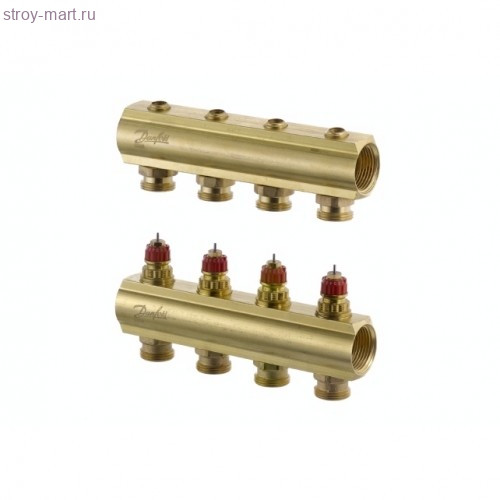Коллектор латунь распределительный 1x3/4-6 Ру10 Danfoss 088U0546
