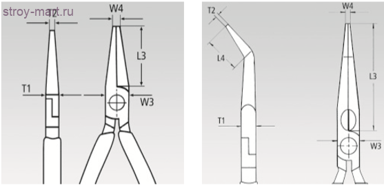 Круглогубцы с плоскими губками и режушими кромками, радиомонтажные 25 01 125 - KN-2501125 Круглогубцы с плоскими губками и режушими кромками, радиомонтажные 25 01 125 - KN-2501125