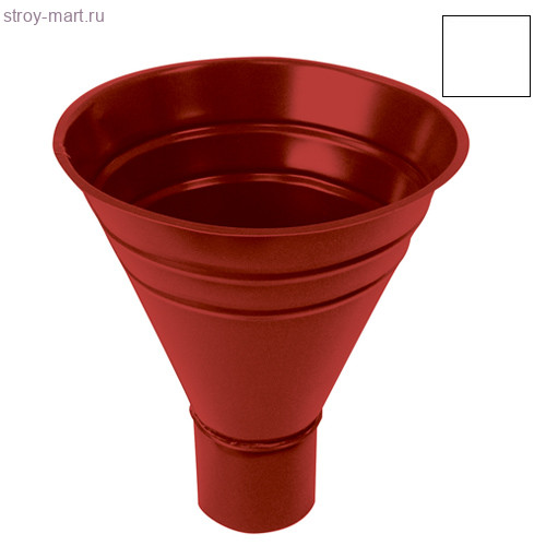 Grandline, Воронка водосборная, 250/90 мм, RAL 9003 - С-000085584 Grandline, Воронка водосборная, 250/90 мм, RAL 9003 - С-000085584