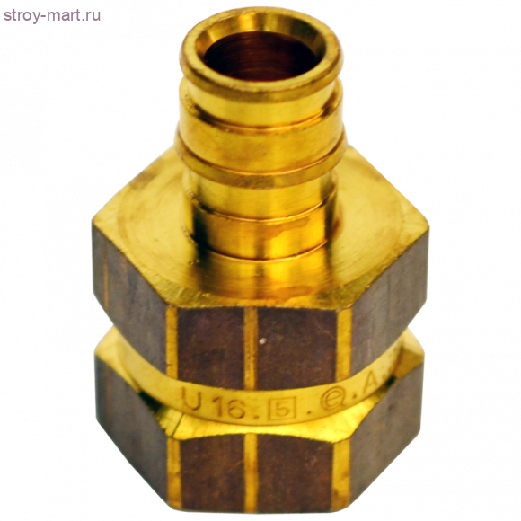 Штуцер для PE-X латунь Дн 16х1/2 ВР Uponor 1023009 Штуцер для PE-X латунь Дн 16х1/2 ВР Uponor 1023009