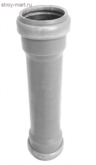 Муфта НПВХ серый 2-х растр Дн 110 б/нап L=0,24м в комплекте ТУ 6-49-33-92 - 027-1636