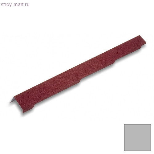 Фронтонная (торцевая) планка левая Decra Stratos L=1238 (960*) мм Серебро - С-000113287 Фронтонная (торцевая) планка левая Decra Stratos L=1238 (960*) мм Серебро - С-000113287