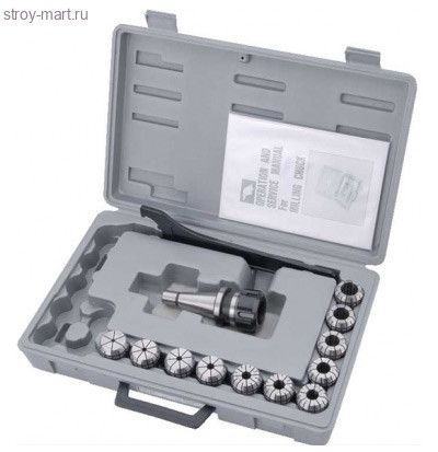 Оправка шпинделя ISO30/ER32 цанговый патрон + комплект 11 цанг (3-20 мм) Оправка шпинделя ISO30/ER32 цанговый патрон + комплект 11 цанг (3-20 мм)