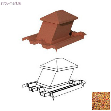 Вентиляционный выход GG 15-45 150х150 мм (пластик) Gerard (Rosso 201) - С-000115670 Вентиляционный выход GG 15-45 150х150 мм (пластик) Gerard (Rosso 201) - С-000115670