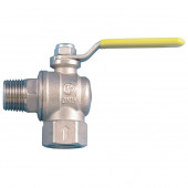 Кран шаровой латунь угловой газ R781L хром Ду 25 ВР/НР полный проход рычаг Giacomini R781LX005 Кран шаровой латунь угловой газ R781L хром Ду 25 ВР/НР полный проход рычаг Giacomini R781LX005