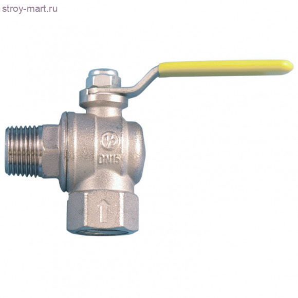 Кран шаровой латунь угловой газ R781L хром Ду 25 ВР/НР полный проход рычаг Giacomini R781LX005 Кран шаровой латунь угловой газ R781L хром Ду 25 ВР/НР полный проход рычаг Giacomini R781LX005