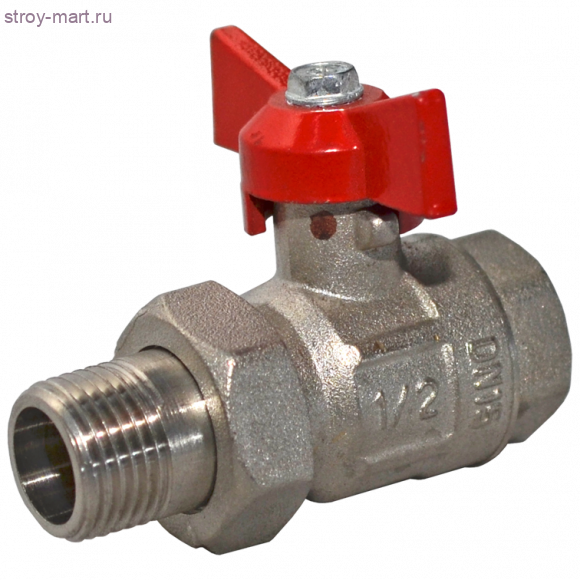 Кран шаровой латунь Крепыш 332 аналог 11б27п1 никель Ду 20 ВР/американка бабочка ГАЛЛОП 103231 Кран шаровой латунь Крепыш 332 аналог 11б27п1 никель Ду 20 ВР/американка бабочка ГАЛЛОП 103231