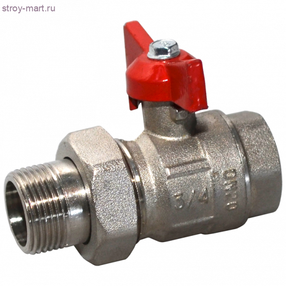 Кран шаровой латунь Крепыш 332 аналог 11б27п1 никель Ду 20 ВР/американка бабочка ГАЛЛОП 103231 Кран шаровой латунь Крепыш 332 аналог 11б27п1 никель Ду 20 ВР/американка бабочка ГАЛЛОП 103231