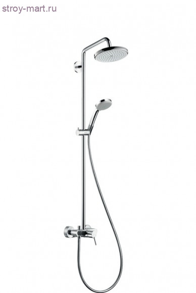 Croma 220 Showerpipe с однорычажным смесителем, поворотный держатель 400 мм, ?’ Croma 27222000 Croma 220 Showerpipe с однорычажным смесителем, поворотный держатель 400 мм, ?’ Croma 27222000