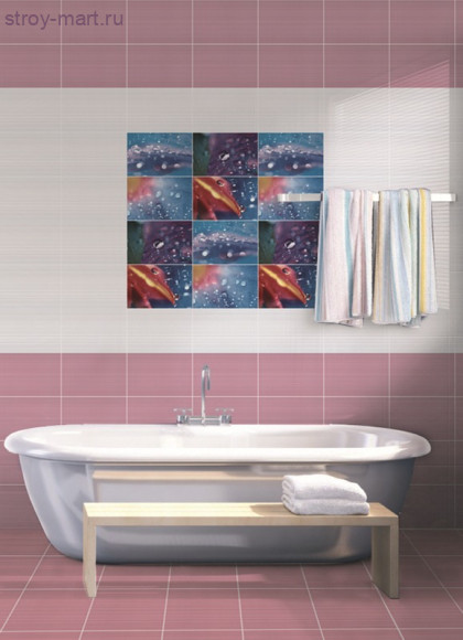 Дельта 2 розовый 12-01-41-561 Плитка напольная 30х30