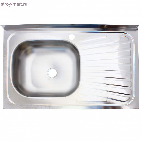 Мойка сталь нерж Трио накладн 600х600х0,4мм лев - 4606034151259 Мойка сталь нерж Трио накладн 600х600х0,4мм лев - 4606034151259