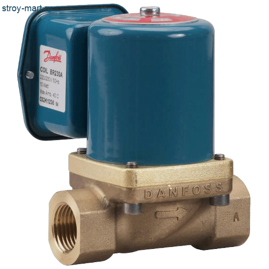 Клапан эл/магн латунь EV225B Ду 20 Ру10 ВР/ВР НЗ Danfoss 032U380631 Клапан эл/магн латунь EV225B Ду 20 Ру10 ВР/ВР НЗ Danfoss 032U380631