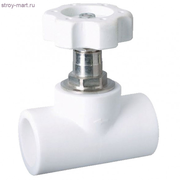 Клапан PP-R запорн белый Дн 32 90гр РосТурПласт 10529 - 4606034170274