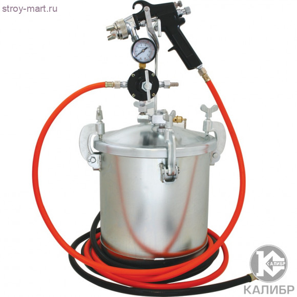 Красконагнетательный бак с краскораспылителем "Калибр КБ-10"
