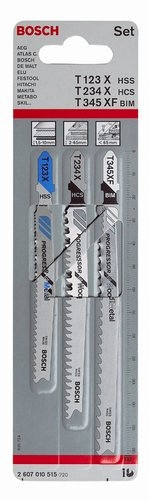3 ЛОБЗИКОВЫЕ ПИЛКИ SET PROGRESSOR - 2607010515 3 ЛОБЗИКОВЫЕ ПИЛКИ SET PROGRESSOR - 2607010515