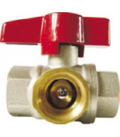 Кран шаровой Vito 3/ход Ду20 полн баб - 007-4583