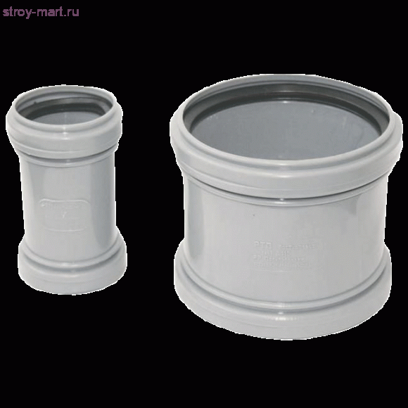 Муфта НПВХ серый 2-х растр Дн 50 б/нап L=0,24м в комплекте ТУ 6-49-33-92 - 027-1640 Муфта НПВХ серый 2-х растр Дн 50 б/нап L=0,24м в комплекте ТУ 6-49-33-92 - 027-1640