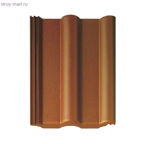 Браас Франкфуртская рядовая черепица 420х330мм (10 шт/м2) коричневый - С-000116174 Браас Франкфуртская рядовая черепица 420х330мм (10 шт/м2) коричневый - С-000116174